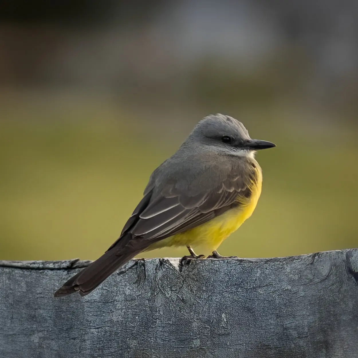 Rey de garganta blanca (Tyrannus albogularis)